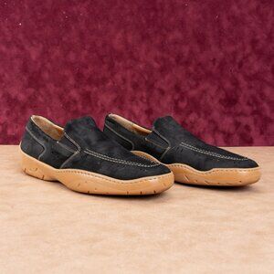 Michael Toschi Men Antibac CIS Comfortable Cusion Black Leather Loafers Sz 12M